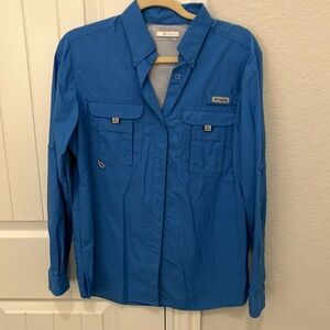 Columbia Men's Blue Lightweight Shirt Jacket